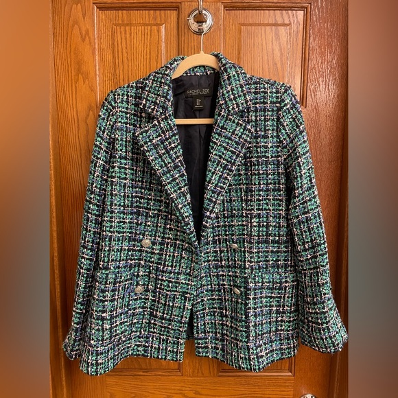 Rachel Zoe Multicolored Tweed Blazer / Size Small - Picture 1 of 4